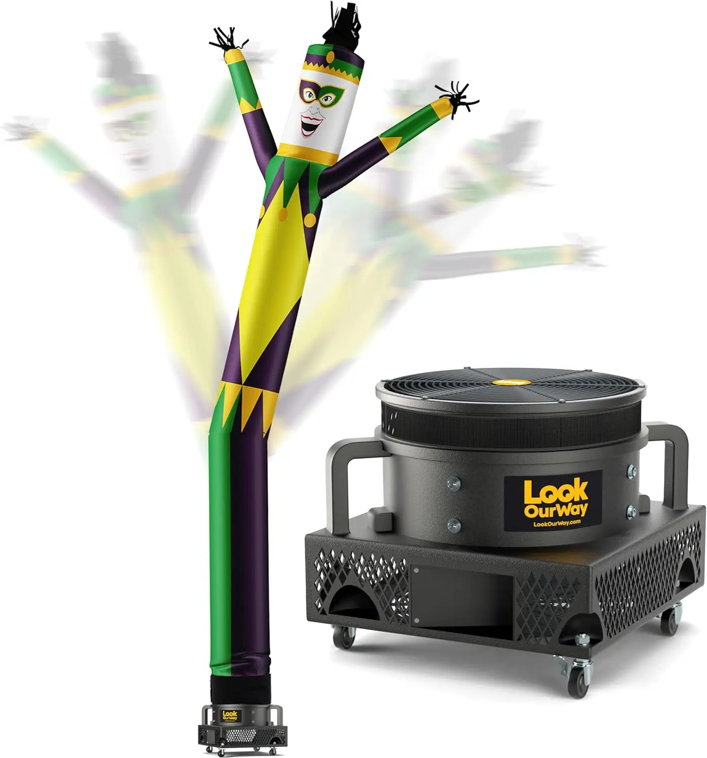 Air Dancers Wacky Waving Inflatable Tube Man Set - 20 Feet Tall Inflatable Dancing Man with Blower for Business Advertising - Ma