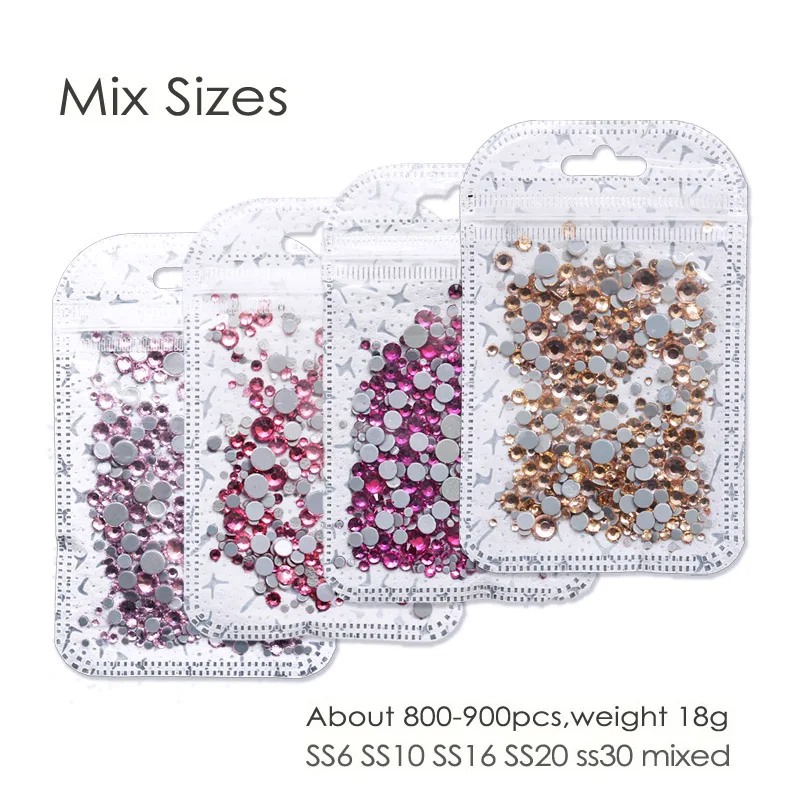 Rose Fuchsia Pink Champagne hot fix rhinestone flat back crystals strass stone to diy hotfix on fabric garment bag glitters