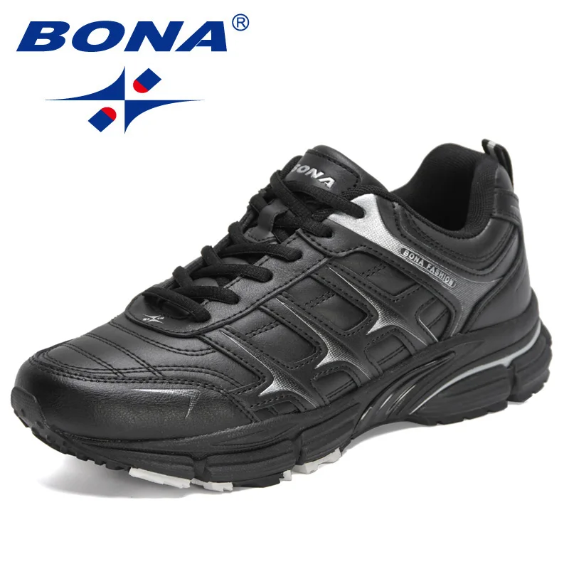 BONA 2022 New Designers Running Shoes Fashion Jogging Sneakers Men Comfort Wear-resisting Footwear Man Walking Footwear Comfort