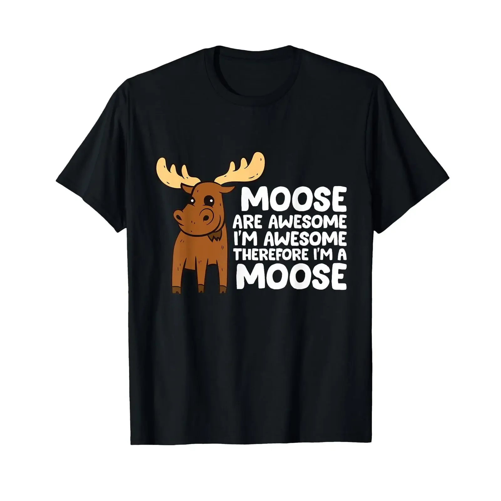 Moose are Awesome I'm Therefore a T Shirt Small vintage Washed Slightly Soft Casual graphic fashion designer clothes streetwear