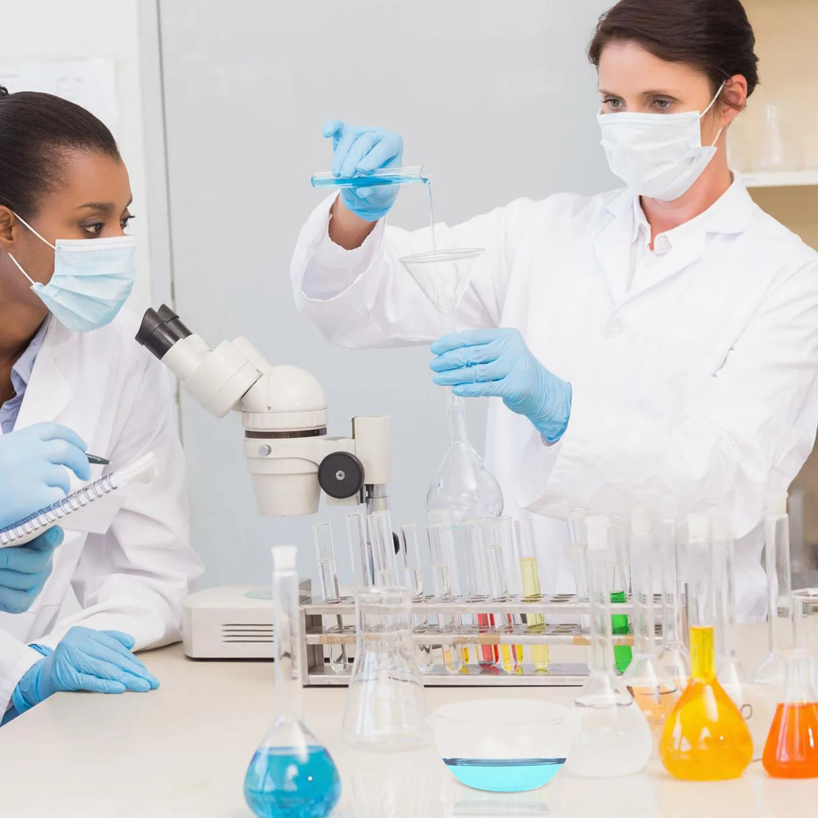 Plato de evaporación de vidrio, recipiente para lavabo, herramienta de laboratorio, diseño de boquilla redonda, uso en el aula, placa de Petri