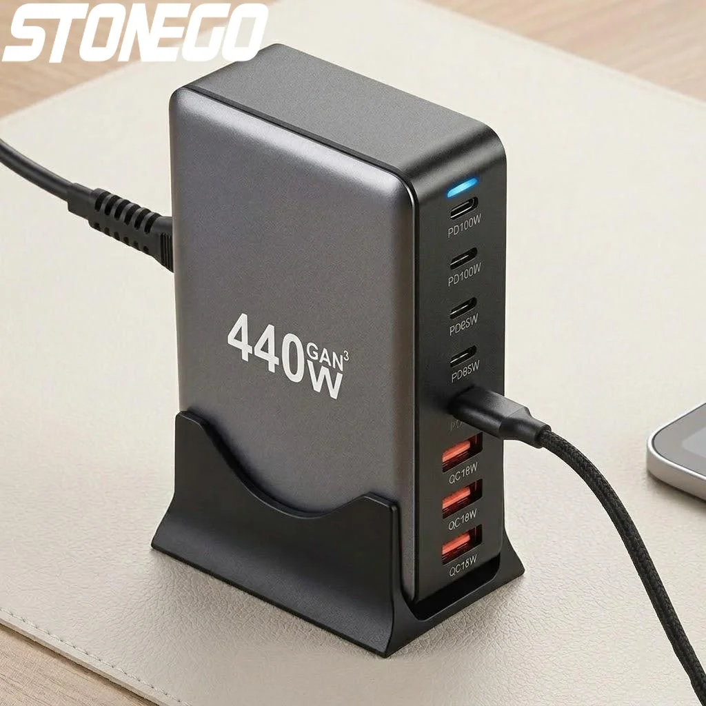 440w-usb-c充電器-8ポート充電ステーション-100wデュアルpd対応-macbook-pro-air-ipad-iphone-16-15-14-13-pro-max対応