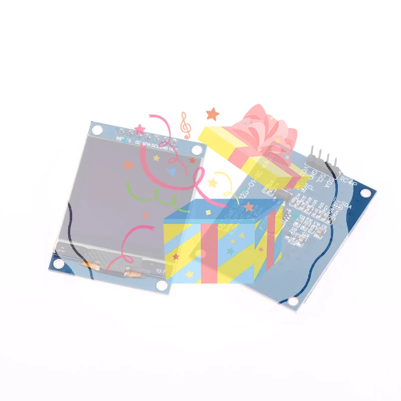 

1,5-дюймовый 1,5-дюймовый 128x128 OLED-экранный модуль дисплея 4PIN 7PIN SH1107 драйвер IIC 4 контакта белый для Raspberry Pi для STM32