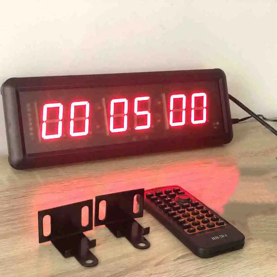นาฬิกาจับเวลาแบบนับถอยหลัง LED ขนาดเล็ก พร้อมปุ่มรีเซ็ต รีโมทคอนโทรล เหมาะสำหรับการแข่งขันในโรงเรียน เกมตอบคำถาม และใช้เป็นนาฬิกาจับเวลาแบบดิจิตอล