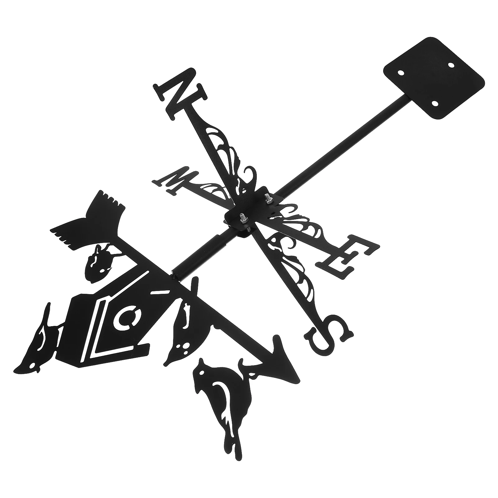 

Iron Wind Vane Bird Nest Decoration Durable Metal Ornaments Garden Tool Yard Decor Outdoor Birdhouse Weathervane Roof Mounting