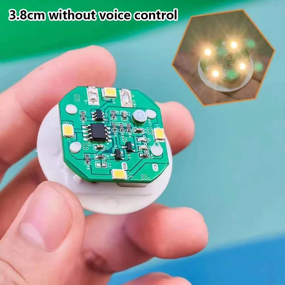 1Pcs 38mm Rechargeable LED Night Lamp Metal Rechargeable Touch Control Night Light Plastic Wall Mount Lighting Toy