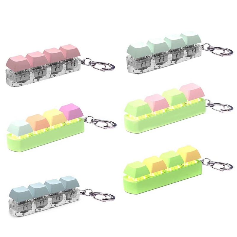 1 PCS Decompression Toys Keyboard Clicker Toy Keyboard Cube-Toy Mechanical Key Toy Button Stress Relief For Adult Gifts,A