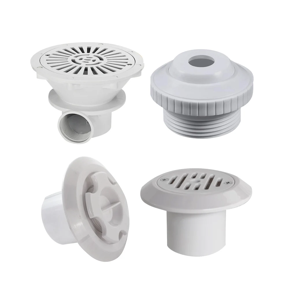 Swimming Pool Accessories Plumbing Fittings Including Return Nozzle Eyeball V Jet Wall Conduit Main Drain Cover