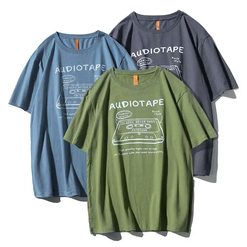 American Retro ort Sve T-irt ex Comfortable Cotton Spring Summer Faion Retro Sle Men Women Clothing