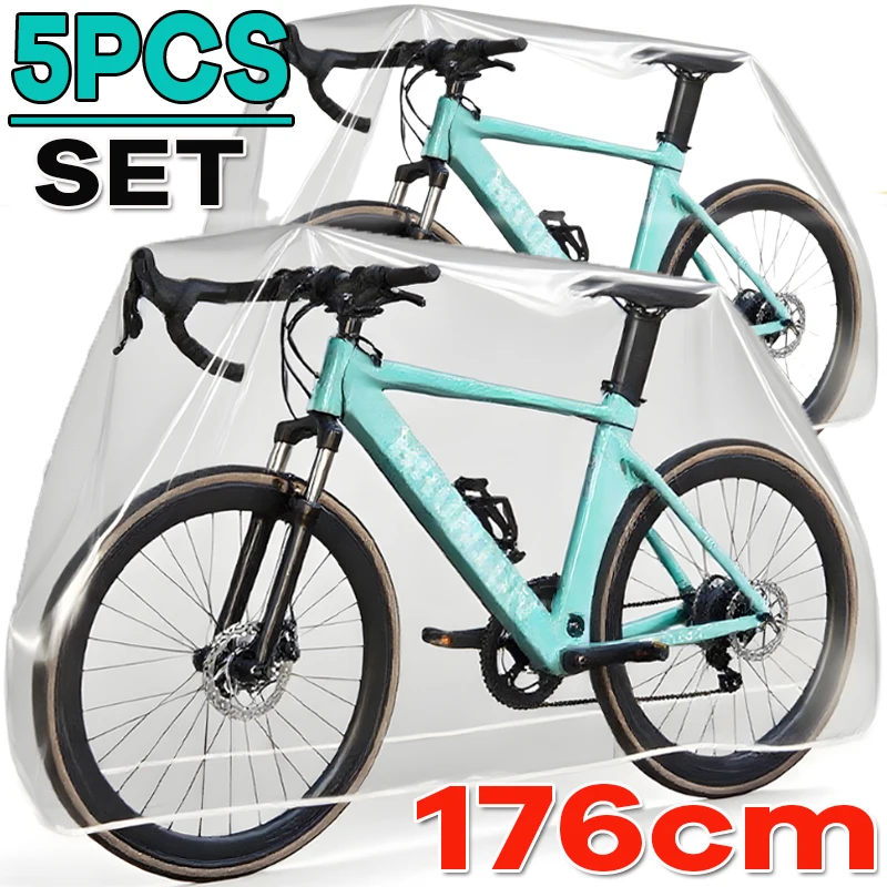 AliExpress Motorcycle Cover Disposable Waterproof Dustproof Transparent Bicycle Cover Dust Covers Mountain Bike Special Protective Case