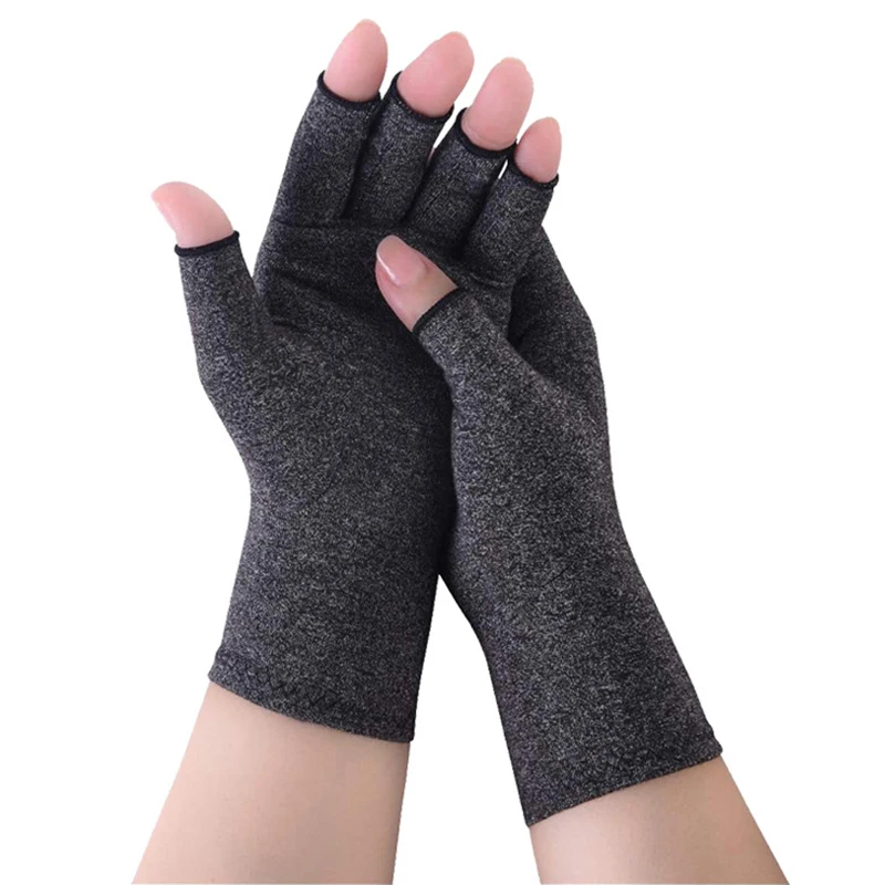 Compression Arthritis Gloves Wrist Support Therapy Wristband Half Finger Compression Gloves Joint Pain Relief Cycling Gloves