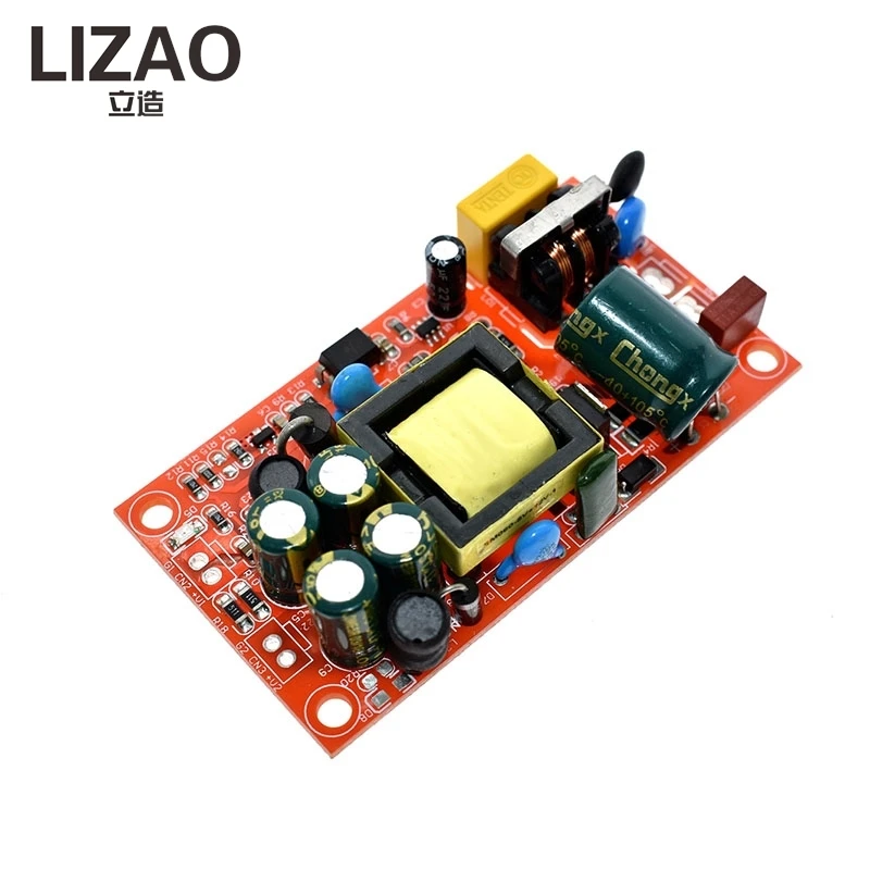 LIZAO 220V to 12V 1A / 5V 1A Dual Output Fully Isolated Switching Power Supply Module AC-DC Converter Board