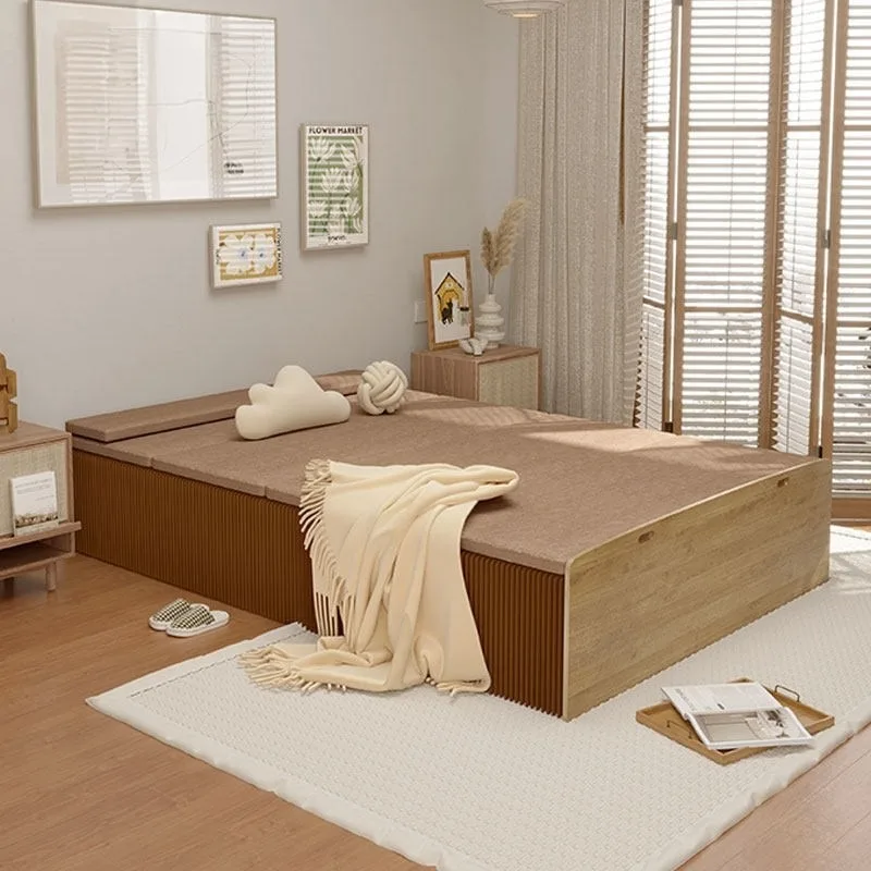 Double  folding  small apartment office lunch break bed, simple single bed, multi-functional retractable organ paper bed