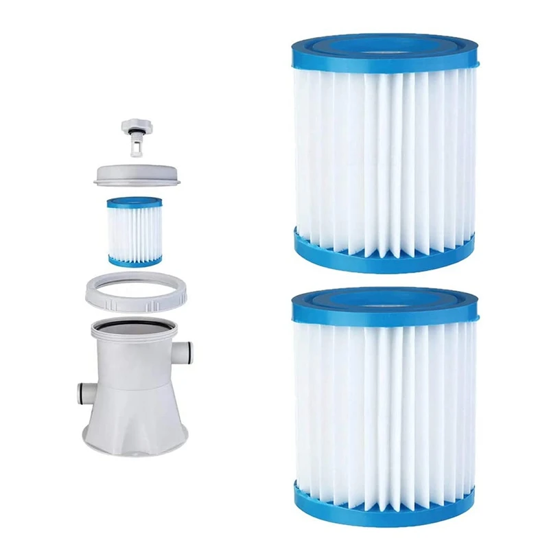 2Pcs Pool Filter Cartridges Type H Replacement Swimming Pool Filter For Pool Filter Pump Cleaner