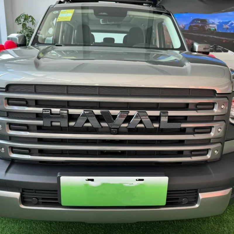 

Front and rear grille logo letters decorate the cover Haval Raptor 2023 2024 ABS Chrome car sticker exterior accessories