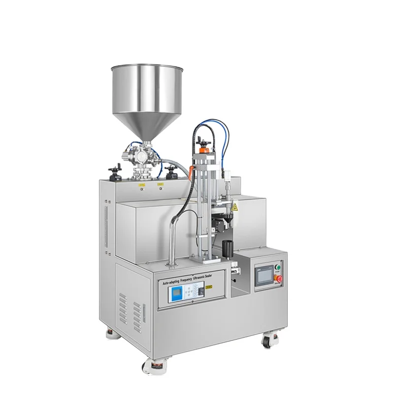 Automatic Ultrasonic Plastic Composite Tube Sealing Machine Toothpaste Sealing Cosmetics Tail Sealer for Laminated Compound Pipe