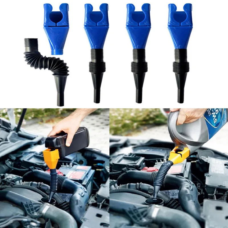 

Car Refueling Funnel Gasoline Foldable Engine Oil Funnel Tool Plastic Funnel Car Motorcycle Refueling Tool Auto Accessories