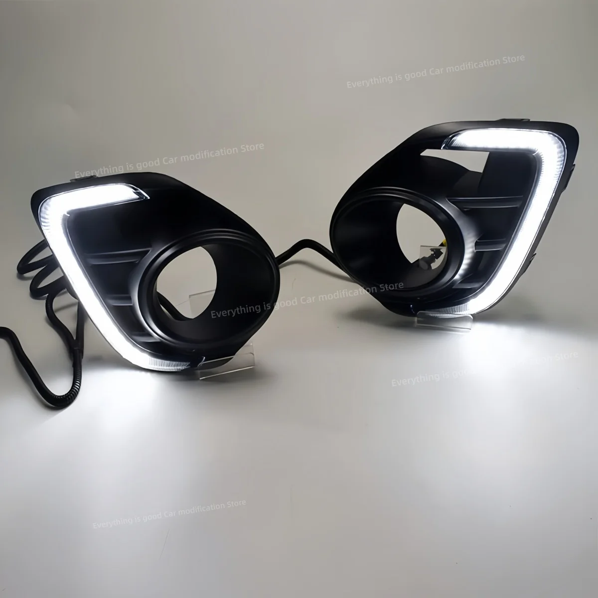 Fit for Mitsubishi Lancer 2016-2019 Daytime running light Modification LED Fog lamp frame Turn signal Auto parts Decorative lamp