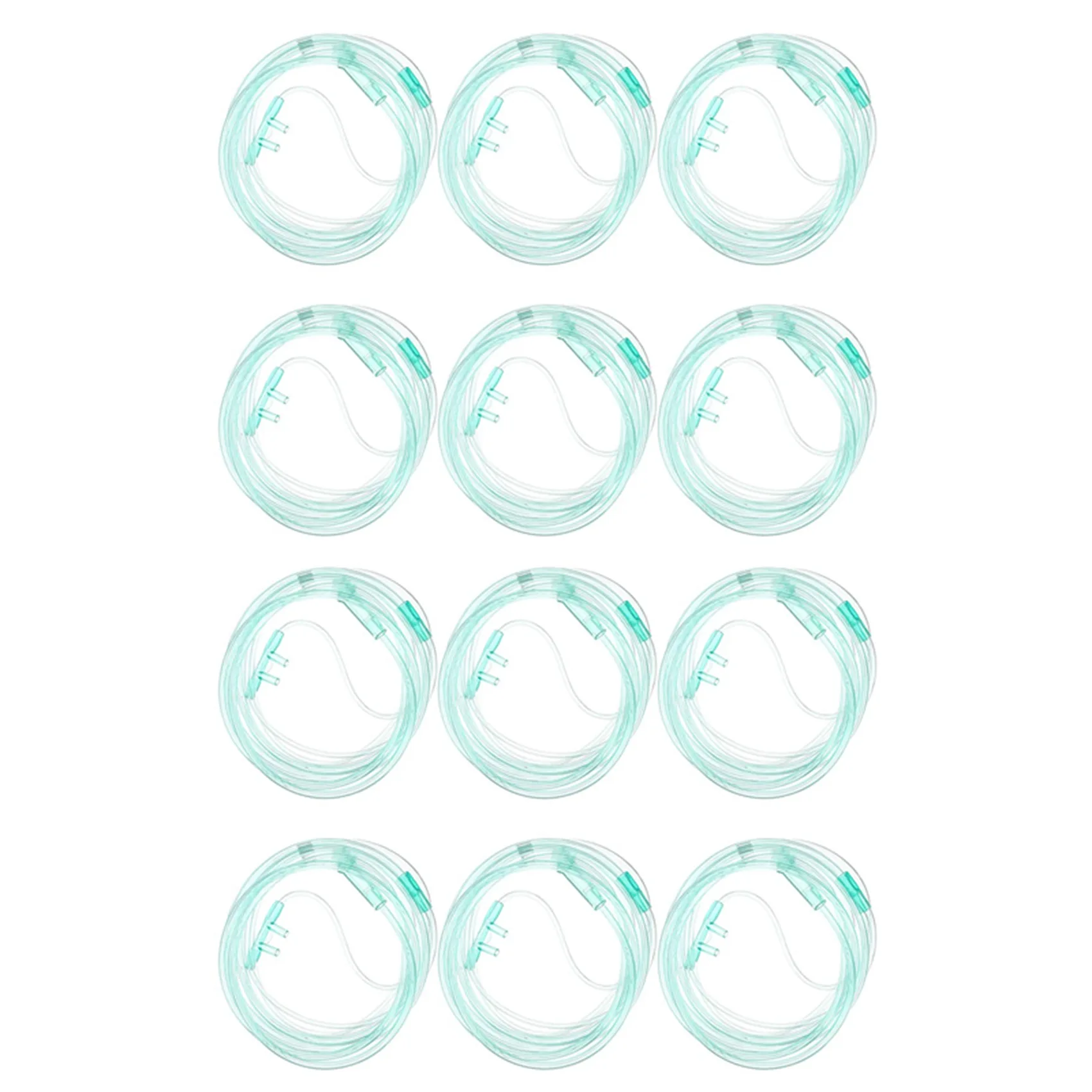 

18Pcs Oxygen Cannulas 2 Meters Nasal Cannula Soft Nasal Oxygen Tubing O2 Cannula For Adults-B12B