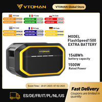 VTOMAN FlashSpeed1500 Extra Battery 1548Wh for VTOMAN FlashSpeed1000/FlashSpeed1500 Power station with1500W(3000W Peak)