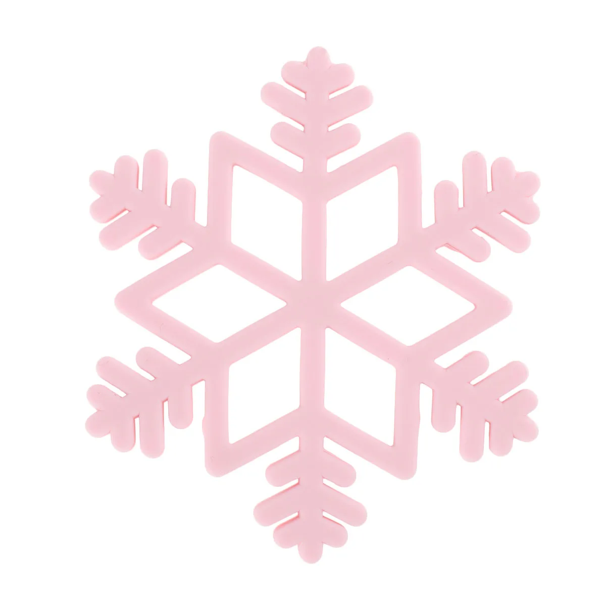 

Baby Teeth Grinder Silicone Molar Toy Safe Snowflake Shape Teething Relief Promote Healthy Gums Infant Care Educational