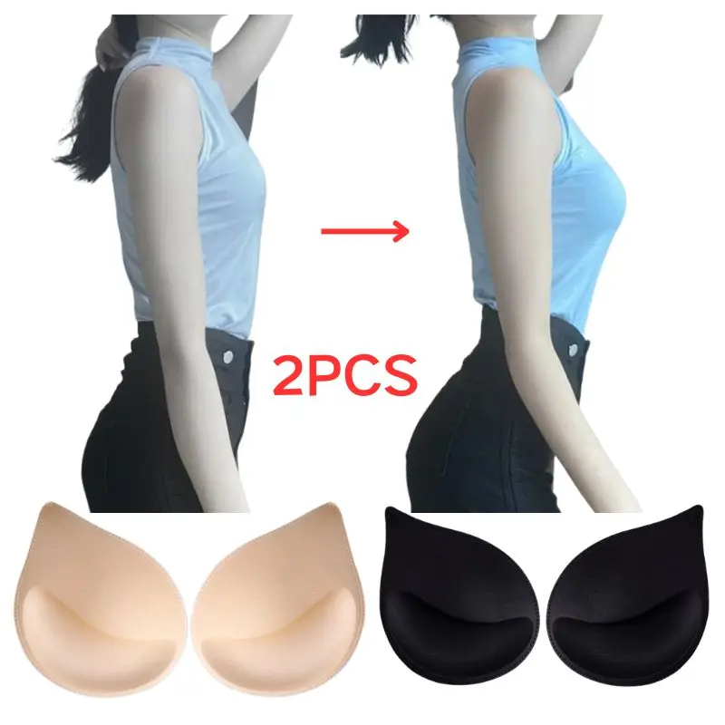 

1pair Bikini Bra Pad Small Breast Lift Plasticity Nipple Cover Push Up Insert Foam Pads For Swimsuit Bra Accessories Freeshiping