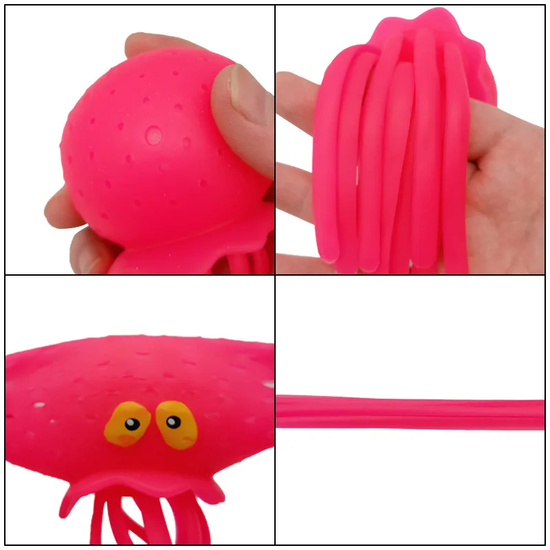 Baby Bath Toys Sponge Water Absorbing Octopus Squeezing Stress Relief Toys Summer Swimming Play Water Gift For Children