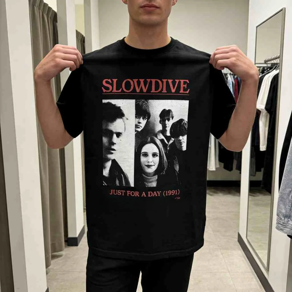 

Slowdive T-Shirt Rock Music Shirt Souvlaki Album Shirt Just For A Day Slowdive Merch Unisex Rocker Clothing