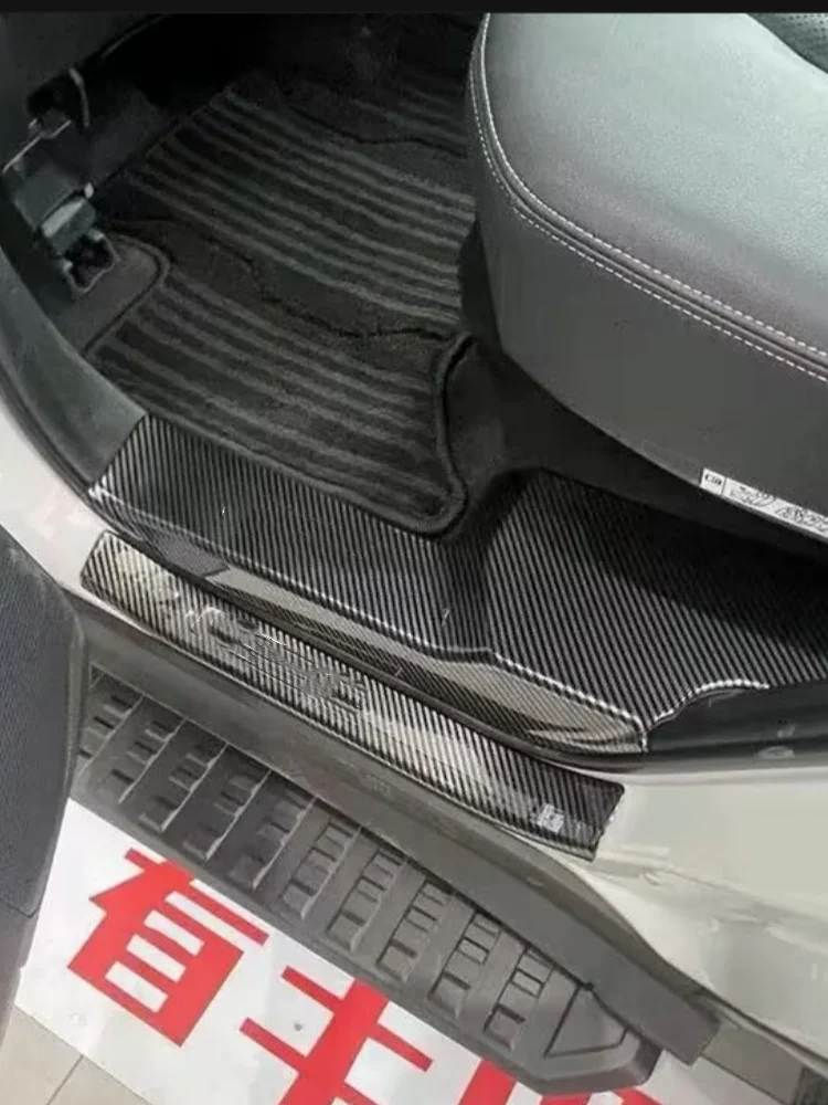 For Toyota Land Cruiser 250 Prado LC250 2024 inner car Door Sill Scuff Plate Door Welcome Pedal Threshold Bar Cover accesorios
