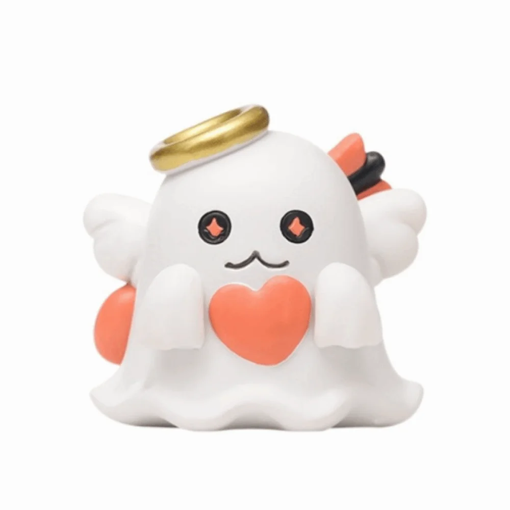 Creative Halloween Ghost Statue Resin Miniature Scary Ghost Statues Handmade Unique Cute Ghost Figurine Office Desktop