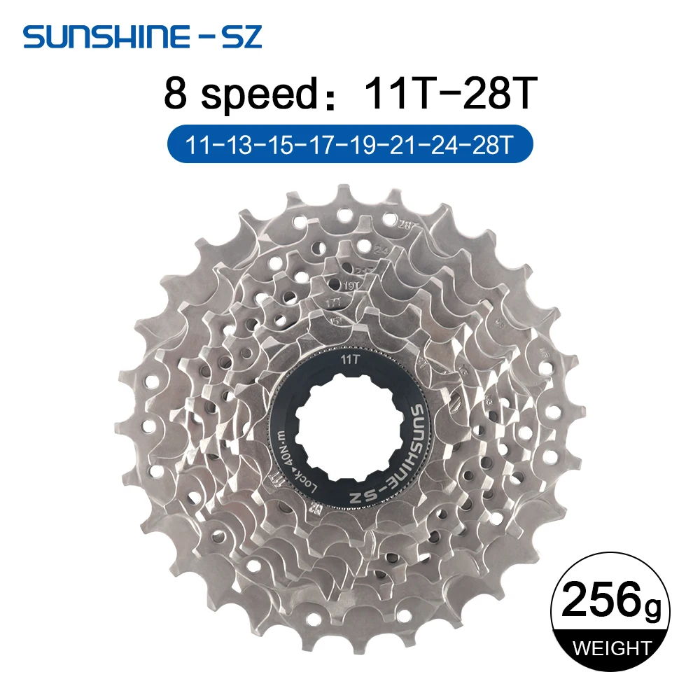 Sunshine Road Bike Cassette 8 9 10 11 12 Speed Bicycle Sprocket 25T 28T 30T 32T 34T 36T 11V K7 Speed Bike Ratchet Cycling Parts image 3