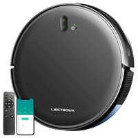 Liectroux L200 Robot Vacuum Cleaner Max 4000Pa Suction, Smart Mapping, 230ml Electric Control Water Tank, Up to 120 Mins Runtime