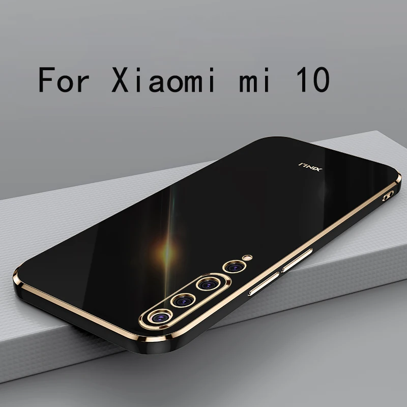 For Xiaomi mi 10 Case Soft TPU Case For Xiaomi mi 10 4G 5G Anti-Fingerprint Camera Protection