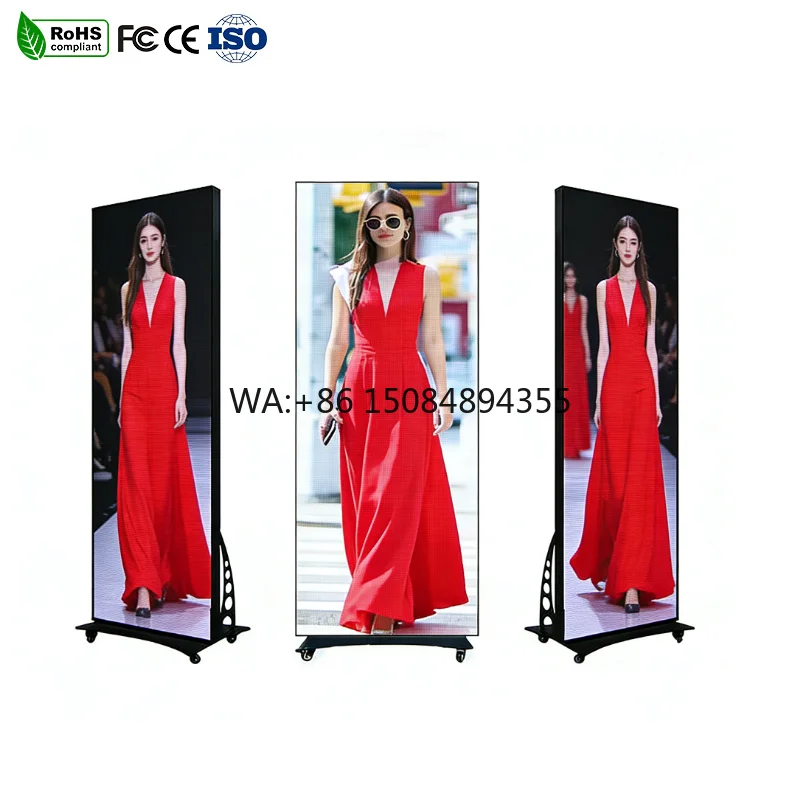 

P2.5-P1.25 Magnetic Mounting Waterproof LED Sign for Indoor/Outdoor Window Advertisement and Convenience Store Digital Poster