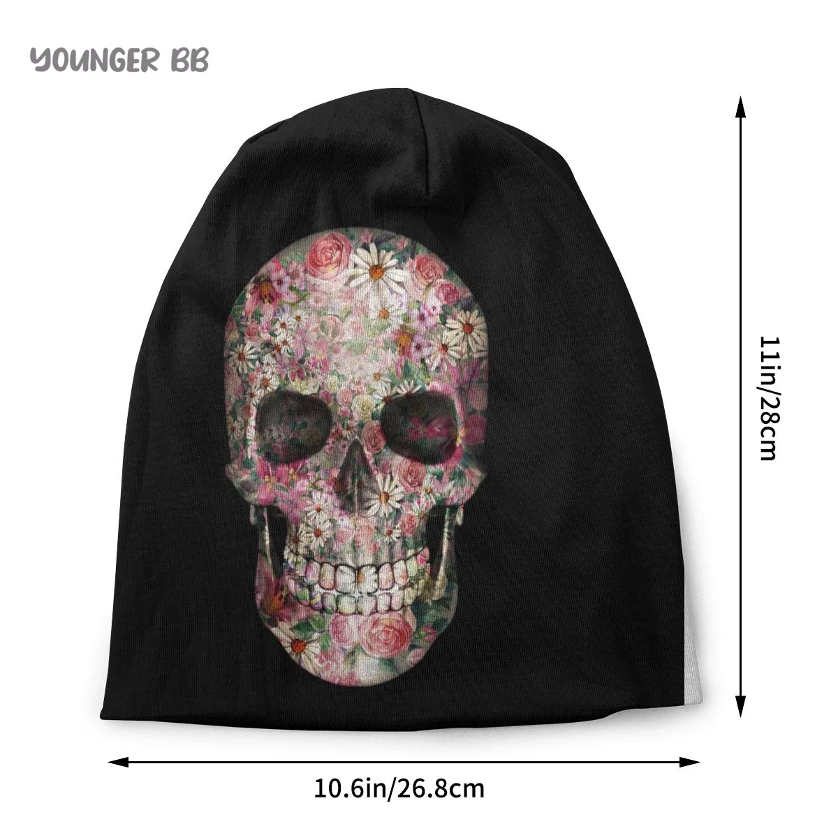 Mexico Skull Sugar Men Women's Beanie Hats T Shirt Floral Vintage Knitted Hat Hip Hop Earmuff Bonnet Street Skullies Beanies