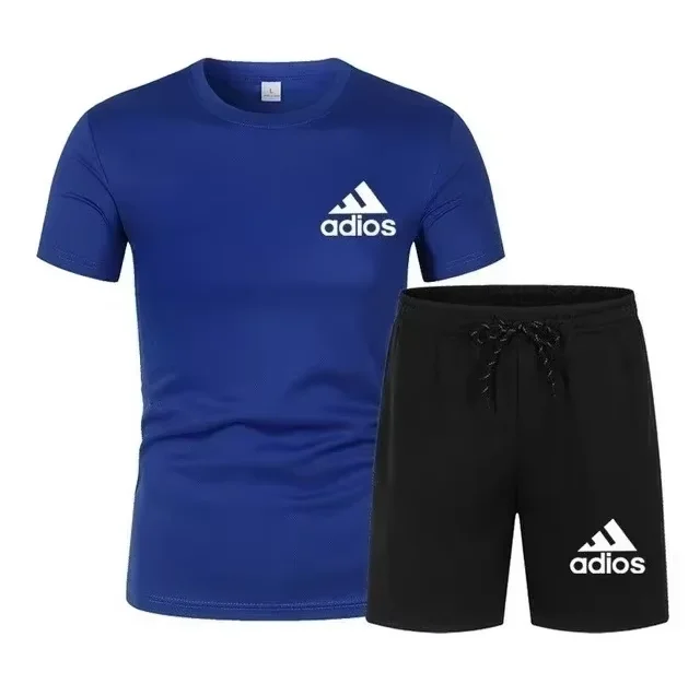 

2026 Summer fashion high-quality set men's short sleeved set fashion casual shorts sports set men's T-shirt+shorts two-piece set