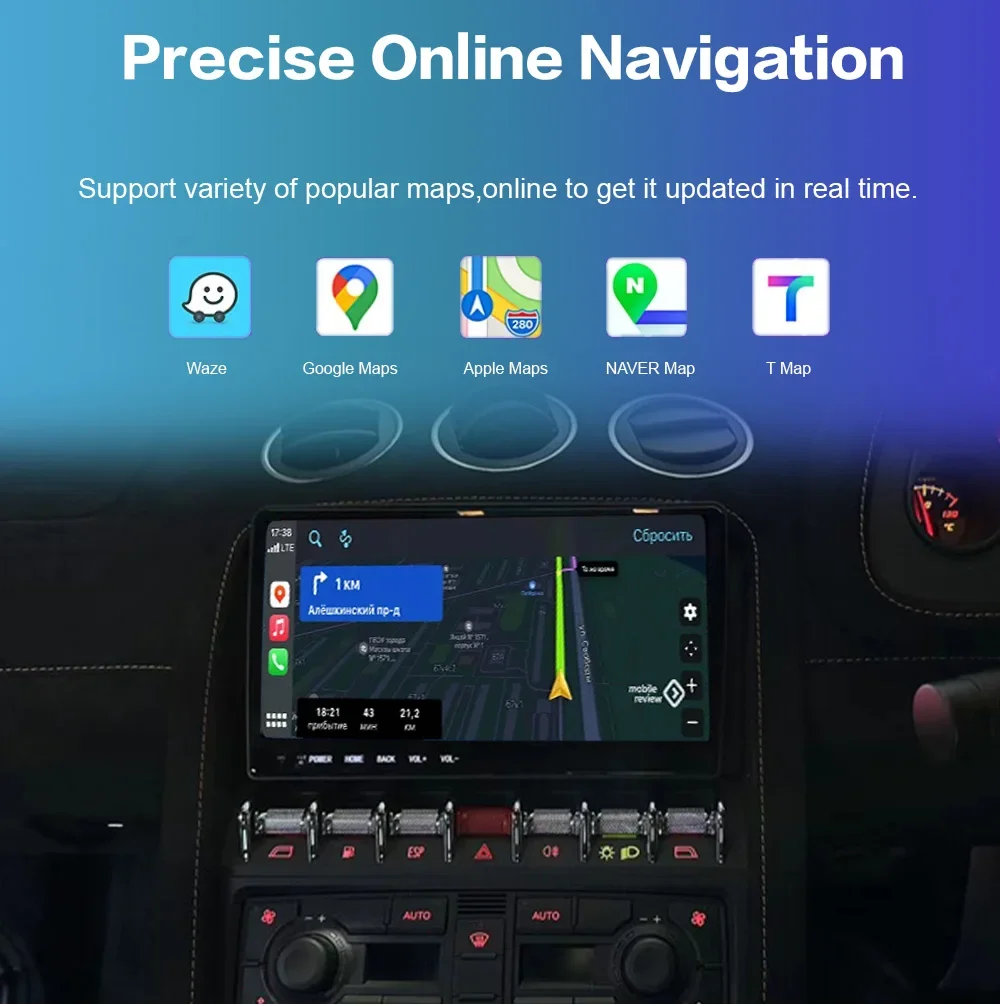 2025 جديد لامبورغيني غالاردو 2004-2015 اللاسلكية CarPlay أندرويد السيارات ستيريو سيارة لتحديد المواقع والملاحة مشغل وسائط متعددة راديو Hea