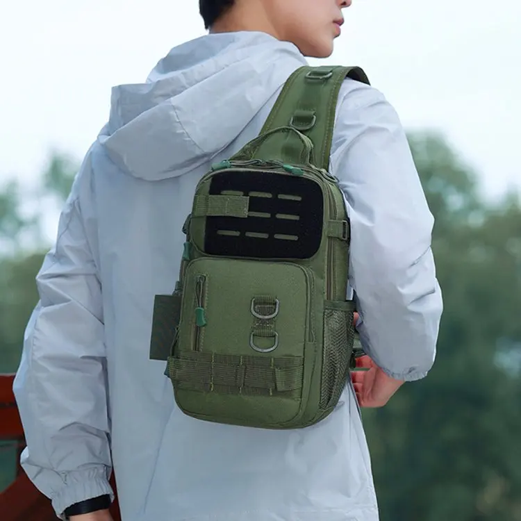 New Tactical Backpack Small Multi-Functional Outdoor Hiking Mountaineering Fishing Storage Bag Military Green Unisex