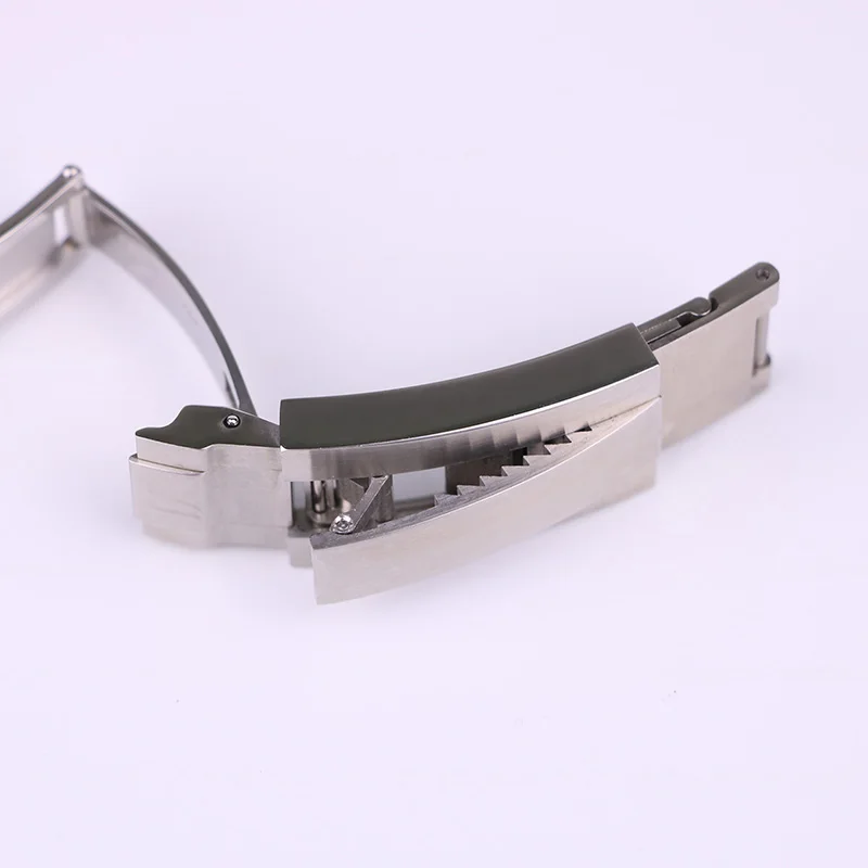 XIANERSHANG Men Custom R-olex Sea Envoy Original Watch Clasp 16MM 316L Stainless Steel Safety Buckle Fine Tune Folding Buckle