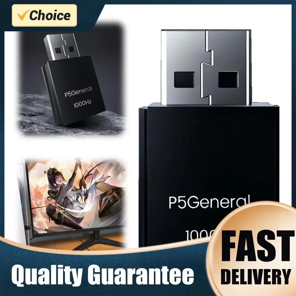 

P5General Plug-and-Play Controller Converter with True 1000Hz Bidirectional Gamepad Converter USB Receiver for Raspberry Pi