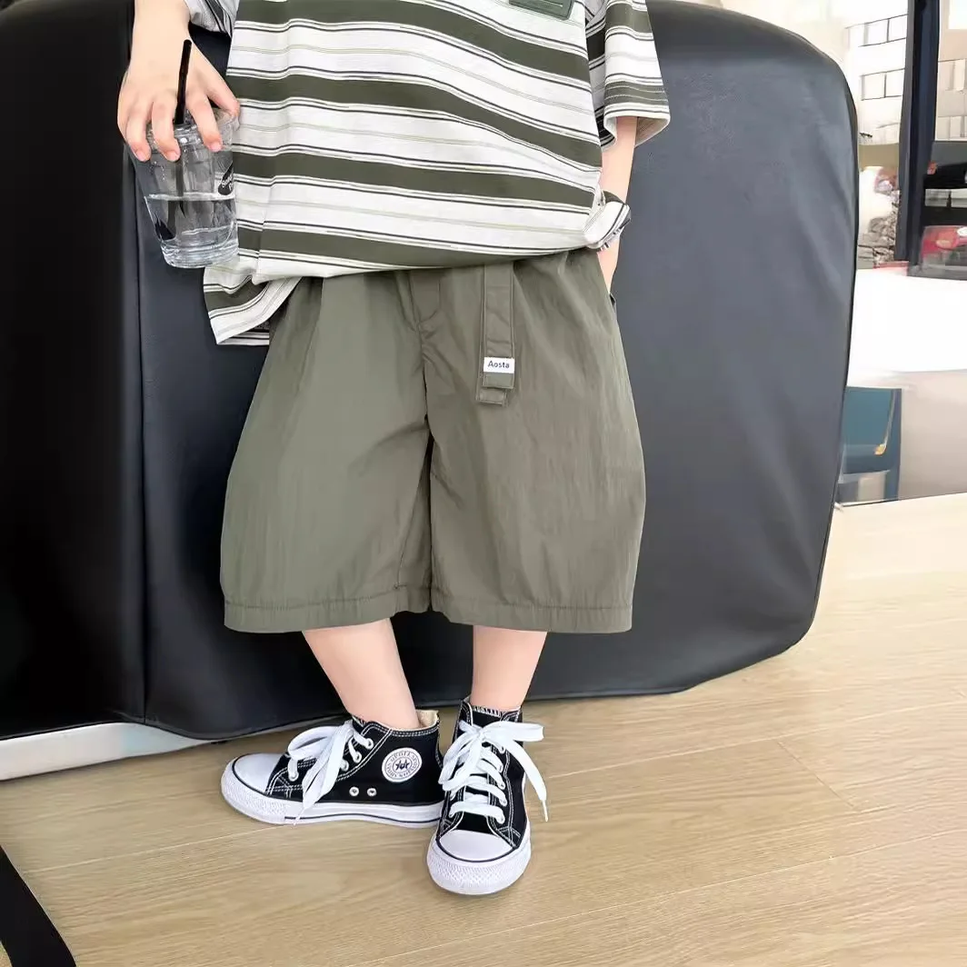 Baby Unisex Shorts 2026 New Summer Thin Kids Five Point Pants Fashion Loose Casual Short Trousers Cropped Pants For Kids
