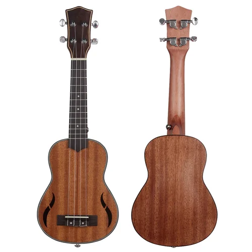 Imagen 2 del producto Mini Guitarra Hawaiana de caoba, ukelele con bolsa, afinador de cuerdas, accesorios de Guitarra, 4 cuerdas, 21 pulgadas