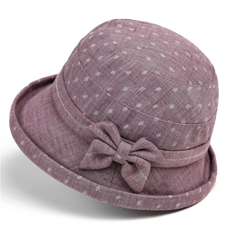Hats Female Spring And Autumn Mother Bucket Hat Sun Protection Grandma Sun Hat Thin Cloth Cap Old Man Bucket Hat Summer