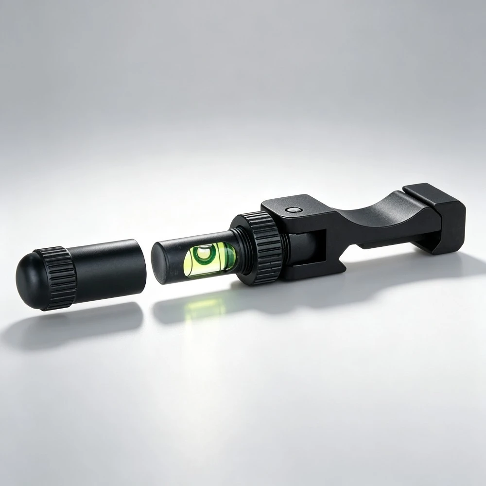 Image of Taktisches optisches Zielfernrohr-Nivellierkit, klappbares Nivellierwerkzeug, Anti-Kant-Bubble-Level für Picatinny-Schiene