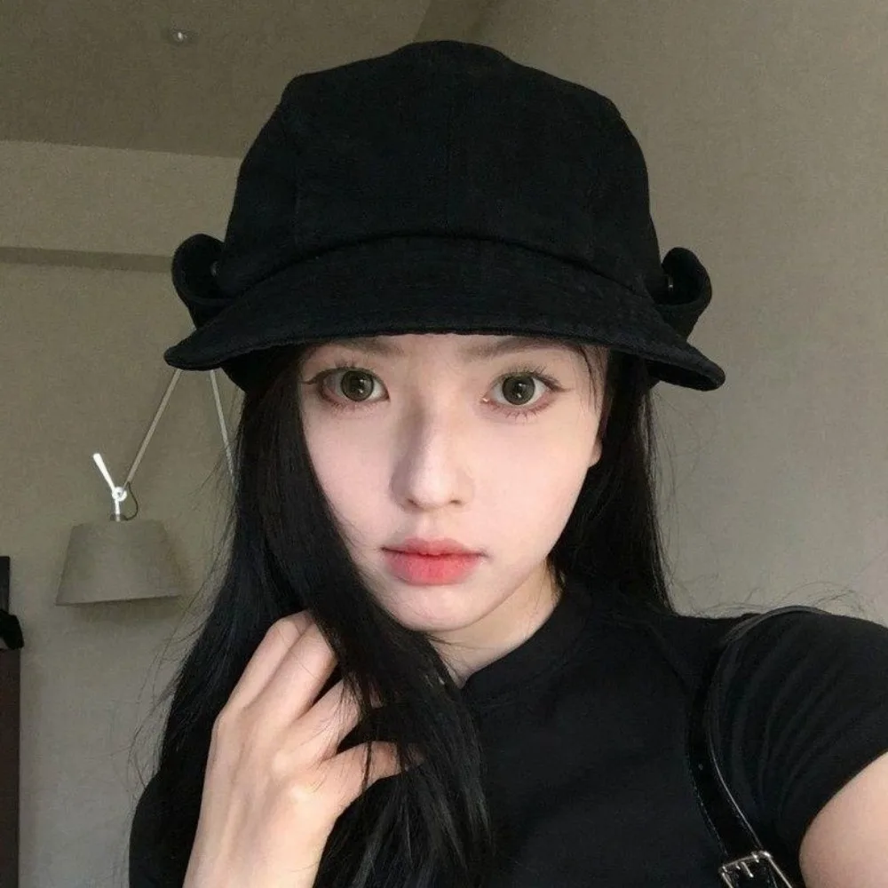 Versatile Retro Fisherman Beret Wide Brim Breathable Flip Up Sunshade Hat Adjustable Versatile Newsboy Cap Commute