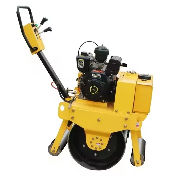 Small Road Roller Double Drum Vibratory Road Rollers for Sale