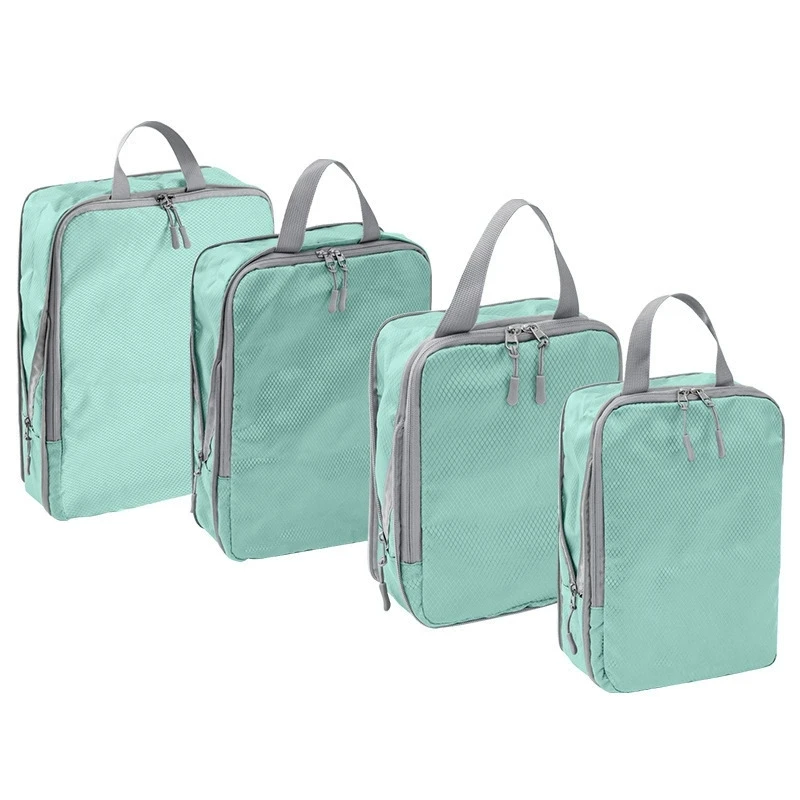 Travel Luggage Organizer Compression Packing Cubes for Carry on Large Capacity Suitcase Bags Waterproof Storage Bags Shoes Pouch