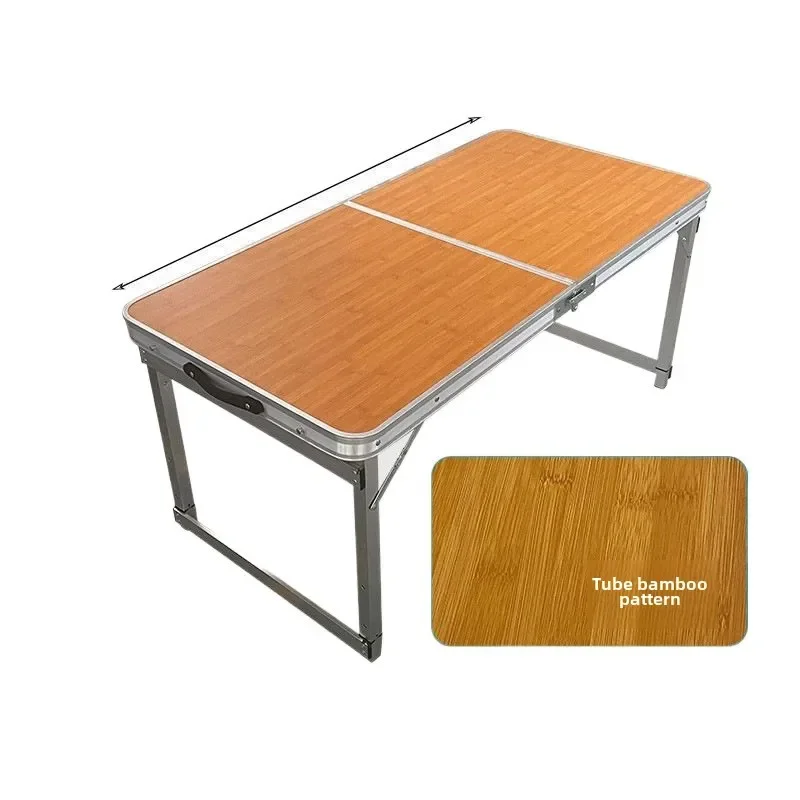 

Folding table aluminum alloy portable outdoor stall night market stall table publicity table stool round tube square tube simple