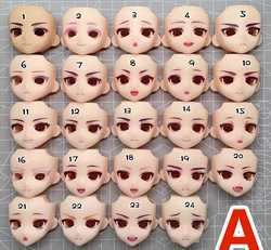 Ob22 Face Open Eyes Anime Game Cosplay Suitable for 10mm 12mm Eyes Handmade Water Sticker Faceplates Accessories