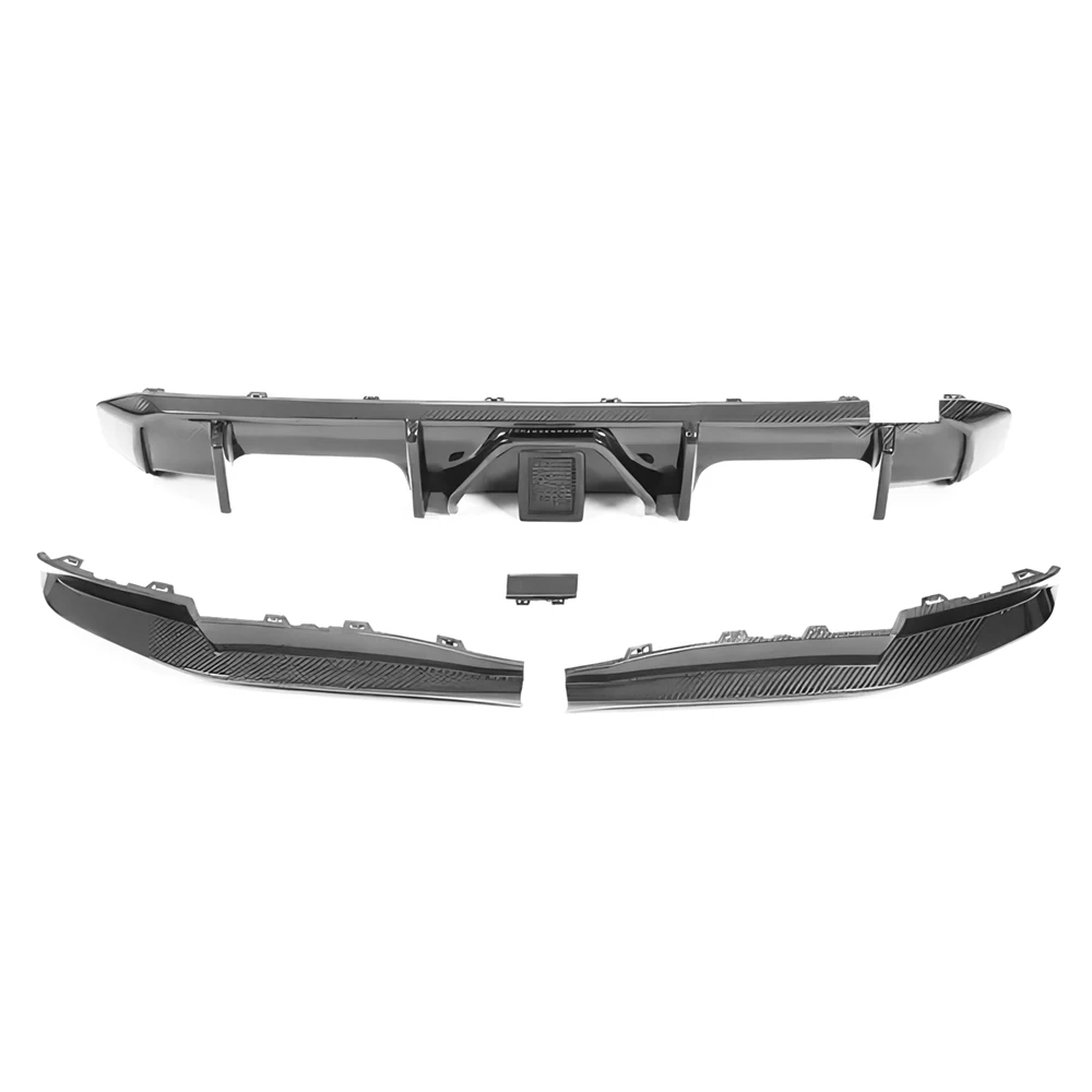 Dry Carbon Fiber Rear Bumper Lip Diffuser For BMW 20-23 G80 G82 G83 M3 M4 CS Style Splitter With Side Aprons